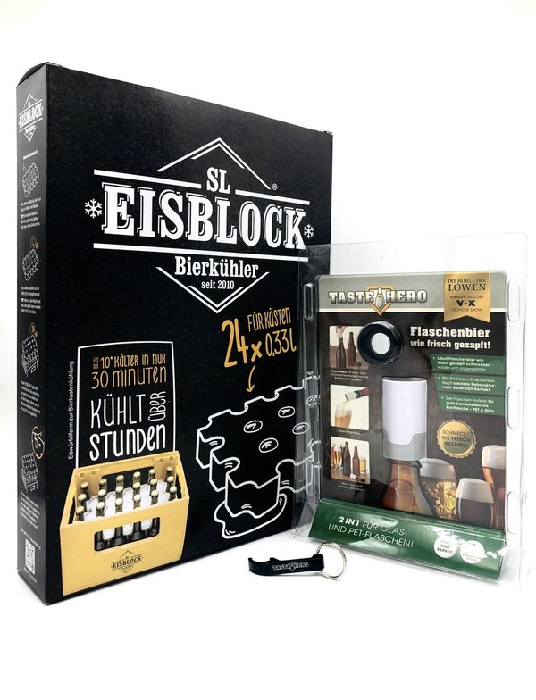 Beer set - 1er Taste Hero plus SL Eisblock for 0,33l bottles