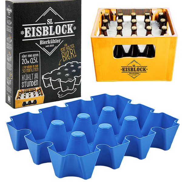Bier Set - 2er Taste Hero mit SL Eisblock für 0,5l Flaschen